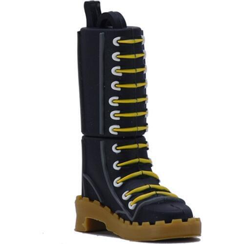 Fashion Shoes cartoon pendrive 32GB 16GB 8GB 4GB mini model usb flash drive 64GB 128GB 256GB memory u stick black pen drive