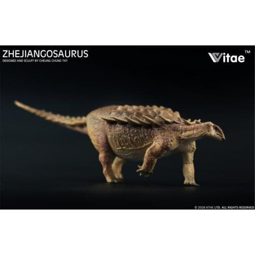 IN STOCK! Vitae Zhejiangosaurus Lishuiensis Figure Ankylosaur Dinosaur Toys Animal Collector Decoration Adults Gift