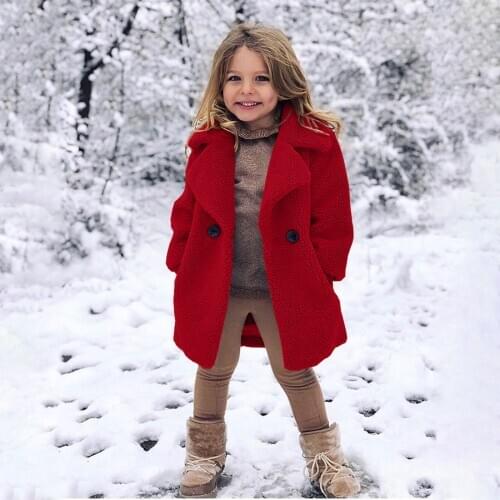 Winter Jackets Girls Toddler Baby Kids Windproof Winter Solid Coat Thicken Warm Cute Outwear Windbreaker For Girls Куртка Пухови