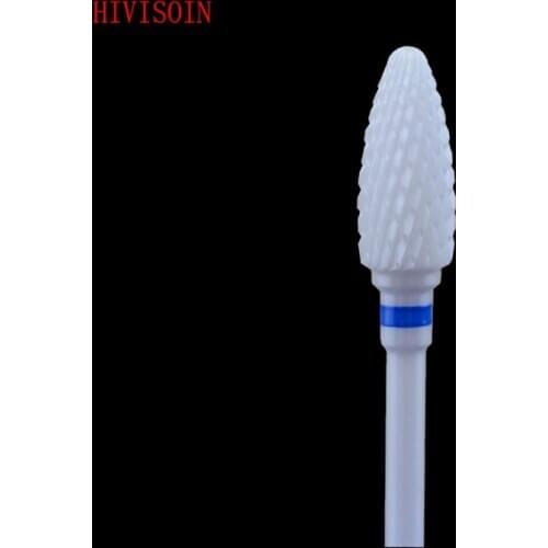 1 Pcs/Lot White Zirconia Ceramic Dental Lab Burs - Bullet Shape -Cross cut M(0501.060)