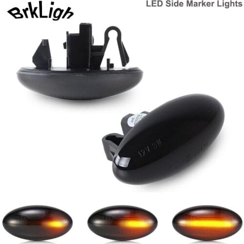 2pcs Dynamic LED Side Marker Indicator Light Turn Signal Lamp For Peugeot Expert Partner Traveller 107 1007 108 206 301 307 407