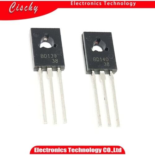 20PCS BD139 BD140 ( 10PCS BD139 + 10PCS BD140 ) TO126 TO-126 voltage regulator IC