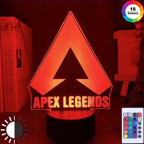 Apex Legends LOGO Night Light Led Color Changing Light for Game Room Decor Ideas Cool Event Prize Gamers Birthdays Gift Usb Lamp