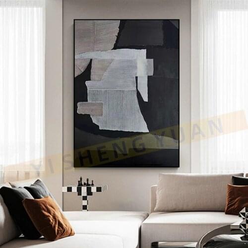 Abstract Oil Painting 100% Hand Painted Oil Paintings Wall Art Canvas Abstract Artwork Carving Art For Hotel Living Room Decor
