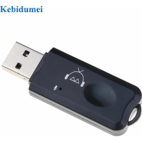 Kebidumei Car USB AUX Bluetooth Receiver Wireless Bluetooth V2.1 Audio Stereo Adapter With Microphone Handsfree MP3 Player