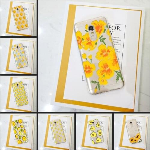Yellow Pineapple Phone Case For Pocophone F1 Redmi S2 6A 5 Plus 4A Silicone Soft Back Cover For Redmi Note 4 4X 5 5A 6 Pro Prime