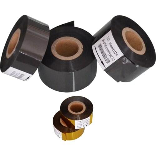 Black Width 30mm length 100m hot stamping marking tape for packing bags