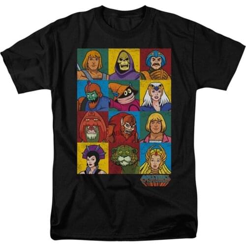 Masters of The Universe - Character Heads Adult Regular Fit T-Shirt