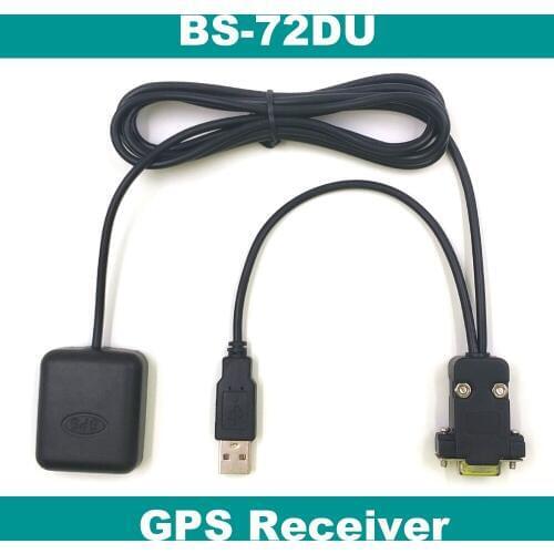 GPS Receiver RS232 DB9 female+USB male connector RS-232 GPS receiver,IPC ALV PVT locater,PC,BS-72DU