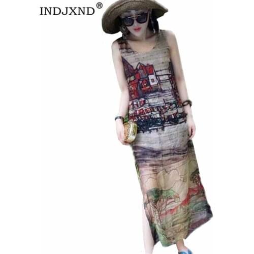 INDJXND Summer Polka Dot Dresses