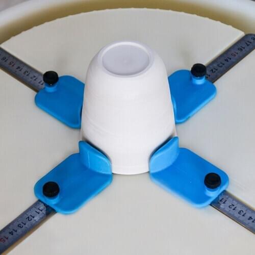 Pottery Ceramic Raw Vase Bowl Cup Repair Holder Clip Re-centering and Holding Tool Plastic Round Plate Adjustable
