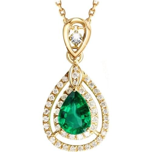 Classic Emerald Amethyst Citrine Pendant Necklaces For Women 925 sterling silver Necklace Anniversary party Gifts