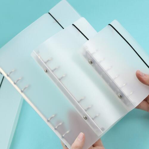 Fashion Style Translucent Matte Folder n24 Strap n24 n72 Inside Paper A7 Diary School Cute A5 A6 Notebook Diary