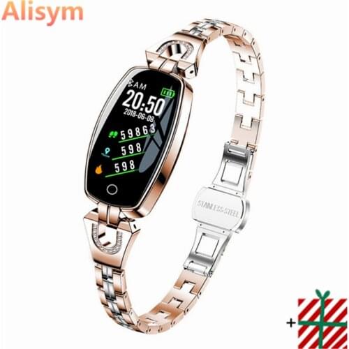 Fashion Women Smart Bracelet 0.96" Heart Rate Blood Pressure Monitor Pedometer Bluetooth Watch Fitness Tracker Waterproof Watch