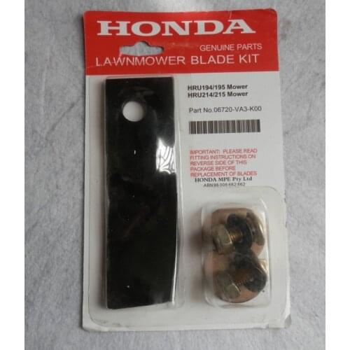 HRU195 BLADE & BOLT SET 45 x 45MM FOR HONDA GXV160 HR*/HRU194 195 214 215 &MORE LAWN MOWERS SWING BACK KIT FREE SHIPPING