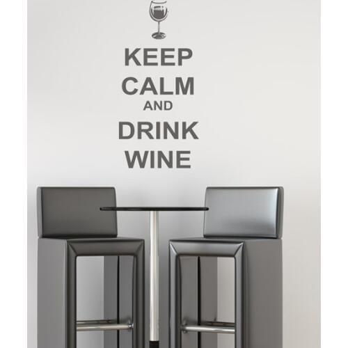 Keep Calm Quotes Wall Decals E-co Friendly Vinyl Living Room Kitchen Decoration Mural adesivo de parede Removable Stickers ZA142