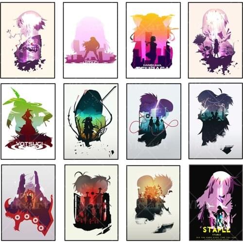 Japanese Anime Video Game Poster Decoration Canvas Painting Cartoons Mural Art Picture Modern Kids Bedroom Decora Accessories