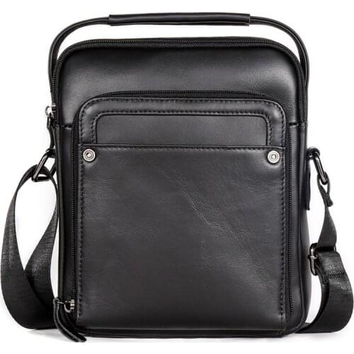 Man Handbag Genuine Leather Business Briefcase Men Travel Shoulder Messenger Bags Male Document Handbags Ipad Bag Casual Tote