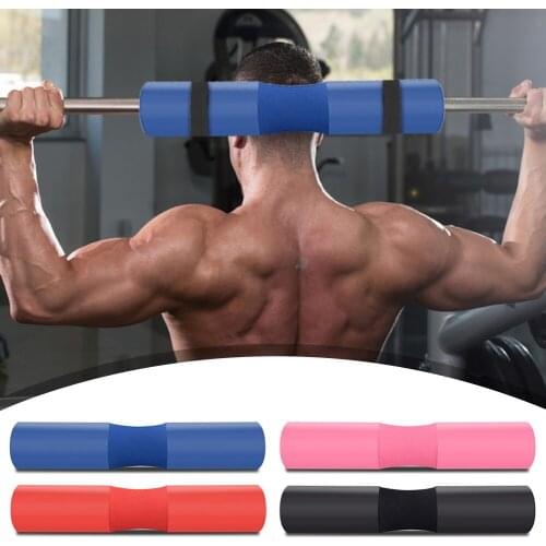 Fitness Weightlifting Squat Foam Neck Guard Barbell Sleeve Sports Dumbbell Bar Shoulder Back Protective Pad with Strap for Gym