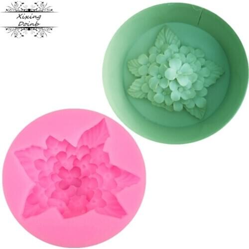 DIY beautiful flower shaped silicone soft candy mold cake decoration tools Candy Chocolate Mold