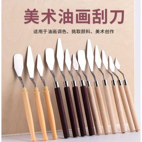 Art Scraper Palette oil painting blend paint texture art spatula watercolor student art drawing drawing tool drawing spatula
