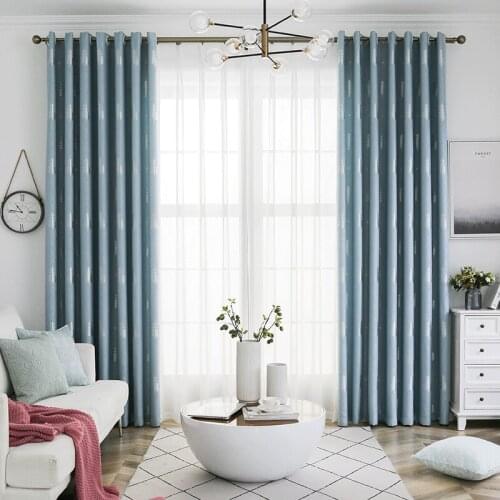 2021 Modern and Simple Diamond Linen Jacquard Curtain High Blind Window Customization Curtains for Living Dining Room Bedroom