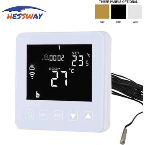 HESSWAY 16A Room programming Radiant Floor Heating thermostat for Double sensor warm floor