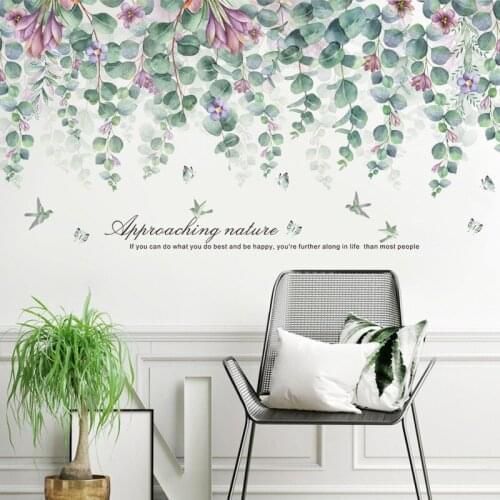 Tropical background wall sticker Decorations on the wall Bedroom room decoration warm self adhesive painting Wallpaper paste