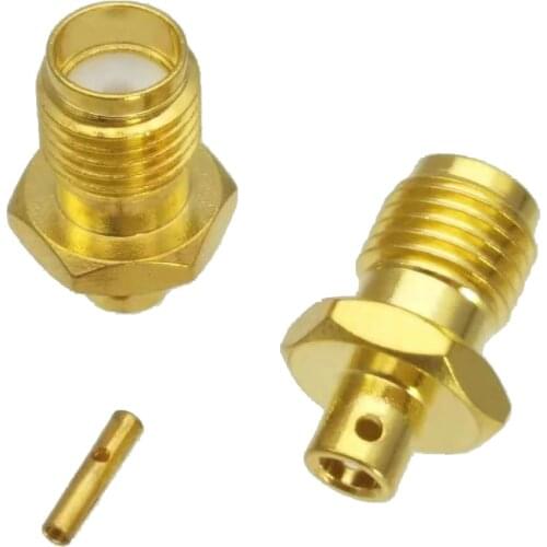 1Pcs Connector SMA Female Jack Semi-rigid RG405 0.086" Cable RF Coaxial Straight