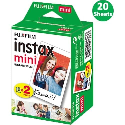 20 Sheets Instax Mini White Film For Fujifillm Instax Mini 11, 9, 8, 7s Camera For SP-1 SP-2 Printer