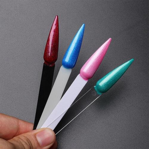 50pcs/set Nail Art Tips Colour Sticks Display Fan Practice Starter Clear Polish Wheel Nail Art Beauty Tools