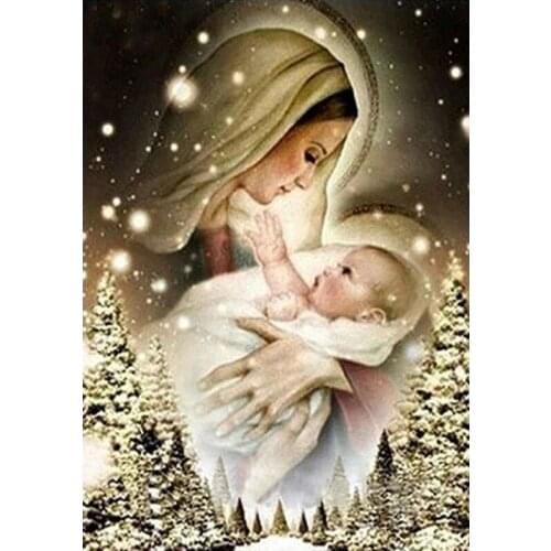 5d Diamond Painting Religious Figures Handmade Diamond Embroidery Round Diamond Mosaic Home Decoration