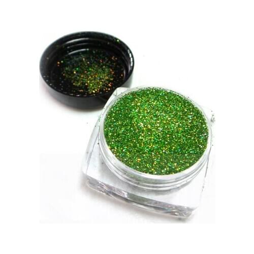5g/jar Leaf Holographic Glitter Ultra Fine .008, resin supplies, rainbow glitter, loose glitter, nail glitters