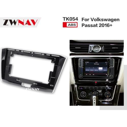 ZWNAV Car Double Din Frame radio Fascia Panel DVD Dash Interior Trim for Volkswagen Passat 2016 2017 2018