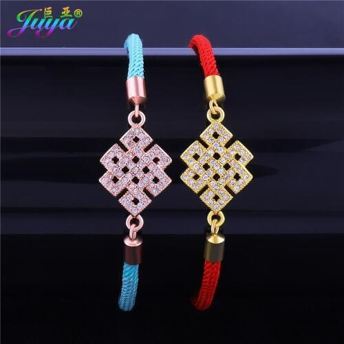 Micro Pave Zircon Gold//Rose Gold Hand Made Chinese Knot Jewelry Bracelets For Women Men Gift Jewelry