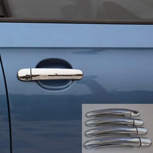 For 2012-2017 Skoda Rapid Car Door Handle Cover Side Door Handle Protector Outer Door Handle Sticker ABS Car Styling Accessories