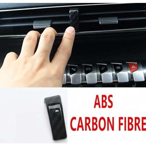 For Peugeot 3008 GT 5008 2017 2018 ABS Carbon fibre central air-conditioning outlet decoration Cover Trim accessories styling