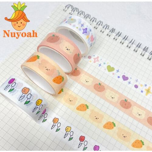 Kawaii Washi Tape Scrapbooking DIY Decor Journal Korean Tape Cute Bear Planner Masking Tape Paper Diary Stationery Sticker