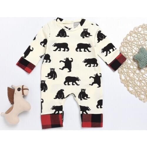 BEAR BUM Newborn Baby Romper 2020 baby Autumn Baby boys clothing Cotton Animal Overall baby girls jumpsuit