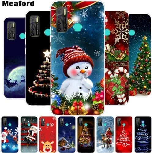 Soft Silicone Case For TECNO Camon 15 Pro Case Soft TPU Christmas Case For TECNO Camon15 Air Pro Case Spark 5 Pro TPU Coque