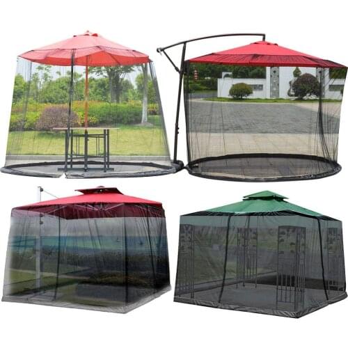 Outdoor Mosquito Net Umbrella Home Bed Roman Umbrella Mesh Netting Mosquito Insect Net Double-door Umbrella Tent