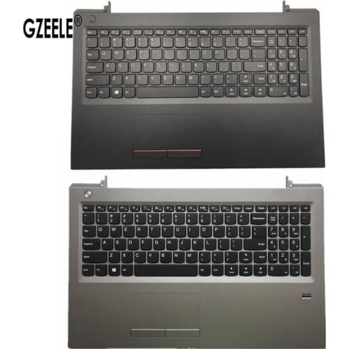 New US Keyboard for Lenovo V310-15ISK V310-15 Palmrest Upper Case Touchpad FPR black silver