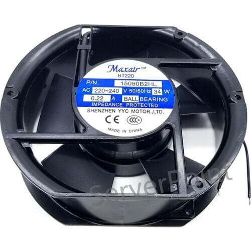 NEW For Maxair 15050B2HL AC 220V 240V 34W Server Cooler Fan