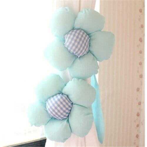 Wholesale High Quality Cute Sun Flower Cotton Sunflower Curtain Tieback Holdback Holder For Home Decoration Wall Shoes Buckle