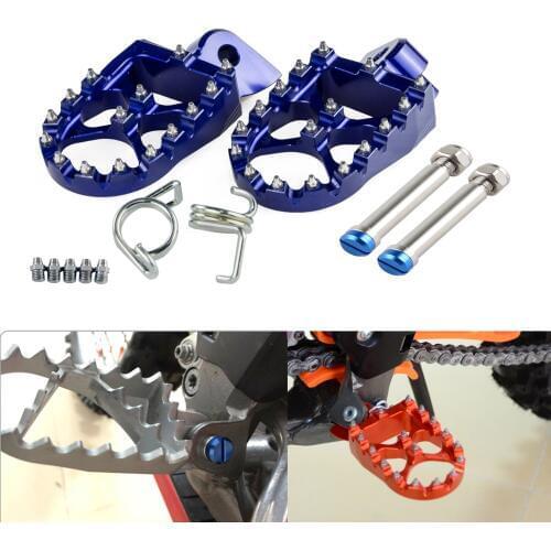 Motorcycle Footrest Foot Pegs With Pins For Husqvarna TC65 TC85 TC125 TC250 TX125 TE FE FC FS 150 250 350 450 501