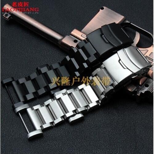 24mm Fit suunto song Billiton core watch watchband duty quality solid stainless steel outdoor bracelet for men strap +connectors