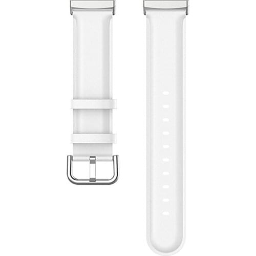 Replacement Round Tail Leather Strap Watch Band Strap for Fitbit Versa 3/Sense Smartwatch Bracelet Unisex