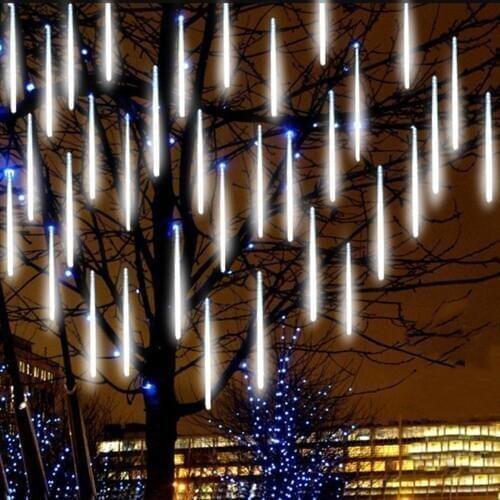 20cm 30cm 50cm LED Meteor Rain Light LED String Shower Waterproof EU plug Christmas Lights Wedding Garden Decoration Xmas Lamp