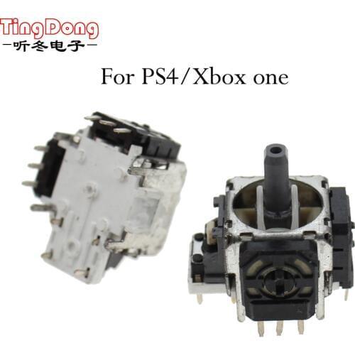 TingDong New 3pin Replacement black 3D joystick analog Thumb stick For PS4/Xbox one controller Dualshock 3