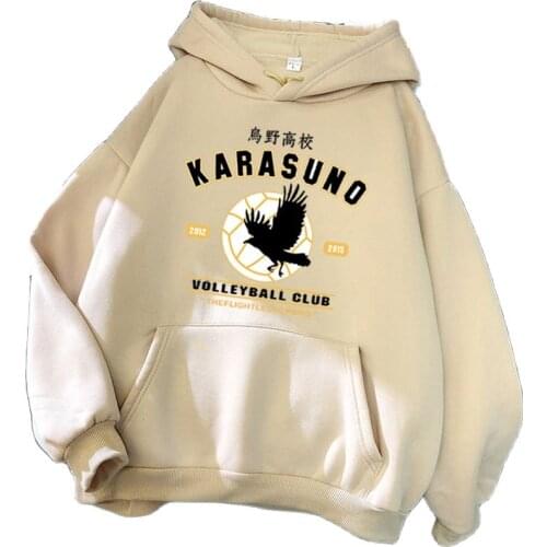 Anime Haikyuu Cosplay Hoodies Men Funny Harajuku Streetwear Harajuku Karasuno Fly High Graphic Sweatshirts Unisex Tops Dropship